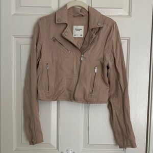 Abercrombie & Fitch Light Brown Leather Jacket